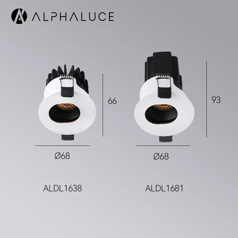 Альфа Ip54 Водонепроницаемый 10 Вт Cob светодиодный потолочный светильник Dali Dimmable встраиваемый Downlight регулируемый