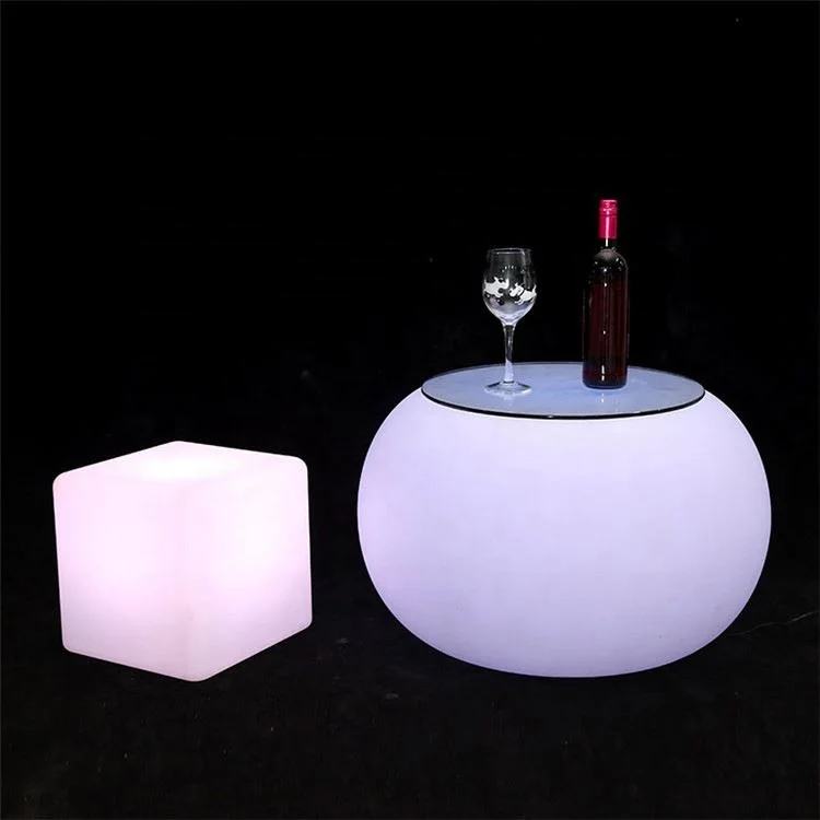 bar tables mesas y sillas discoteca plastic cocktail tables high party stool rechargeable led high table bar stools cube chair