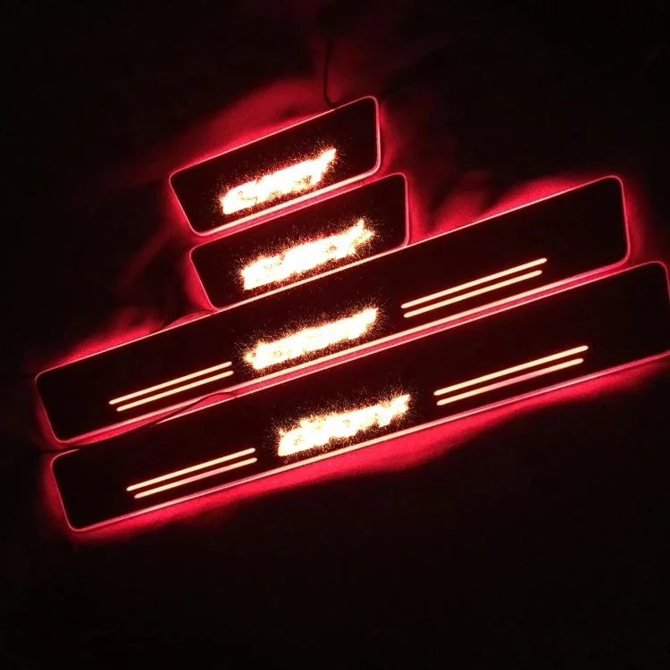 auto accessories factory moving led door sill scuff plates for Fit 2014-2018