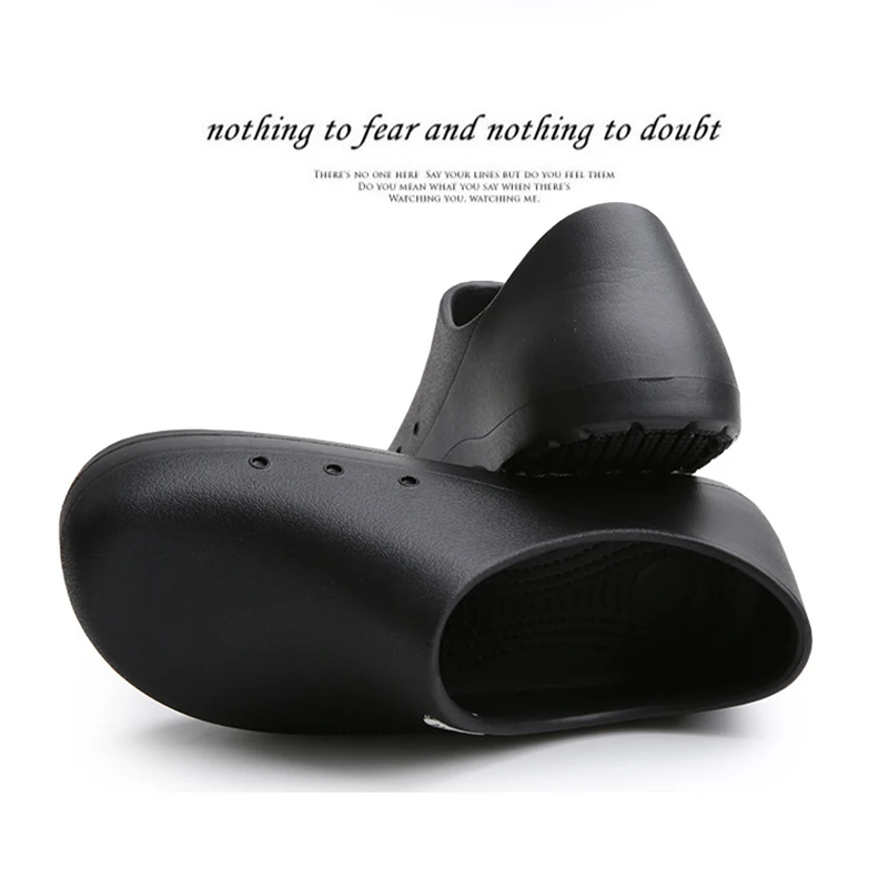 Boya Wholesale waterproof non-slip work oil resistant kitchen chef shoes restaurant eva safety shoes