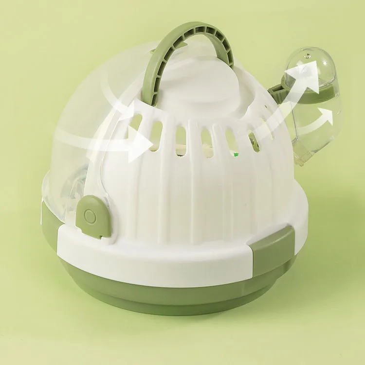 Small Pet Kennel Portable Lock Design With 60ml Water Bottle Comfortable Ventilation Outdoor Cage For Bear Hamster