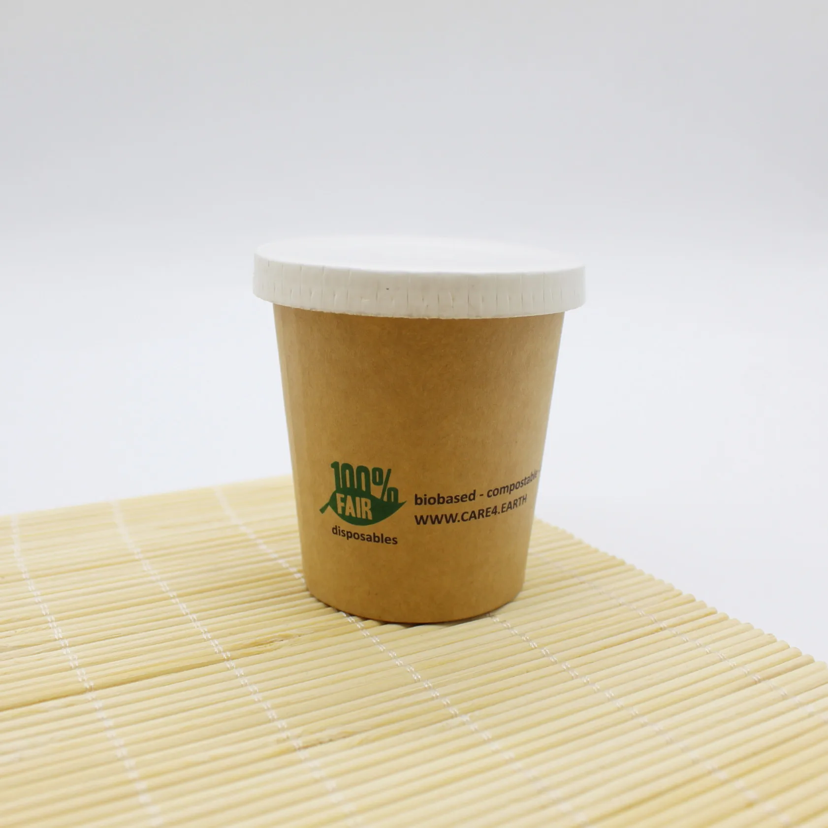 Одноразовые Дешевые стаканчики для соуса из бамбукового волокна 2 унции с крышкой 1 унция чашка 100 мл