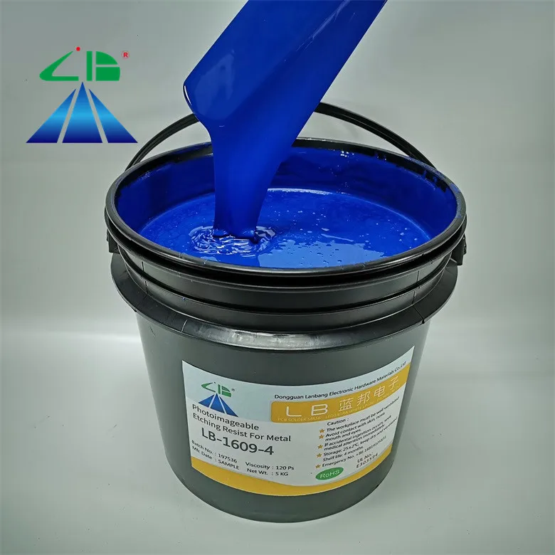 Синяя металлическая фоточувствительная травка с сильной защитой от чернил