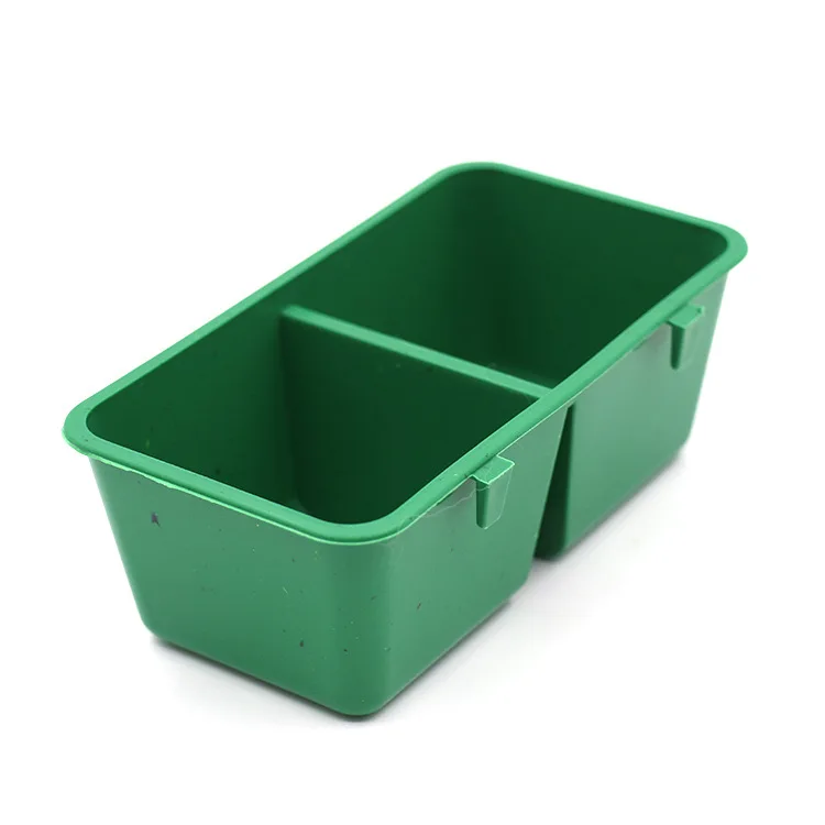 Creative Double Groove Bird Feeder Food Tray Parrot Waterer Hanging Animal Water Bowl Bird Supplies Drinking Cups Pet Products
