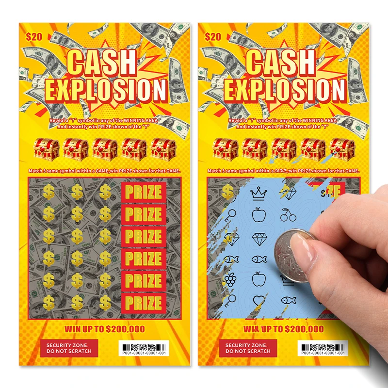 Wholesale Pricing lottery tickets supplier digital Printing scratch and win Instant lottery printing