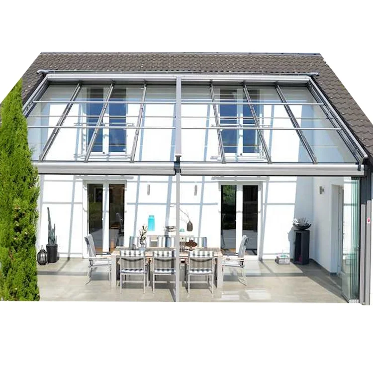 glass room with balcony gable end conservatory  best winter garden  glass front verandah for sale
