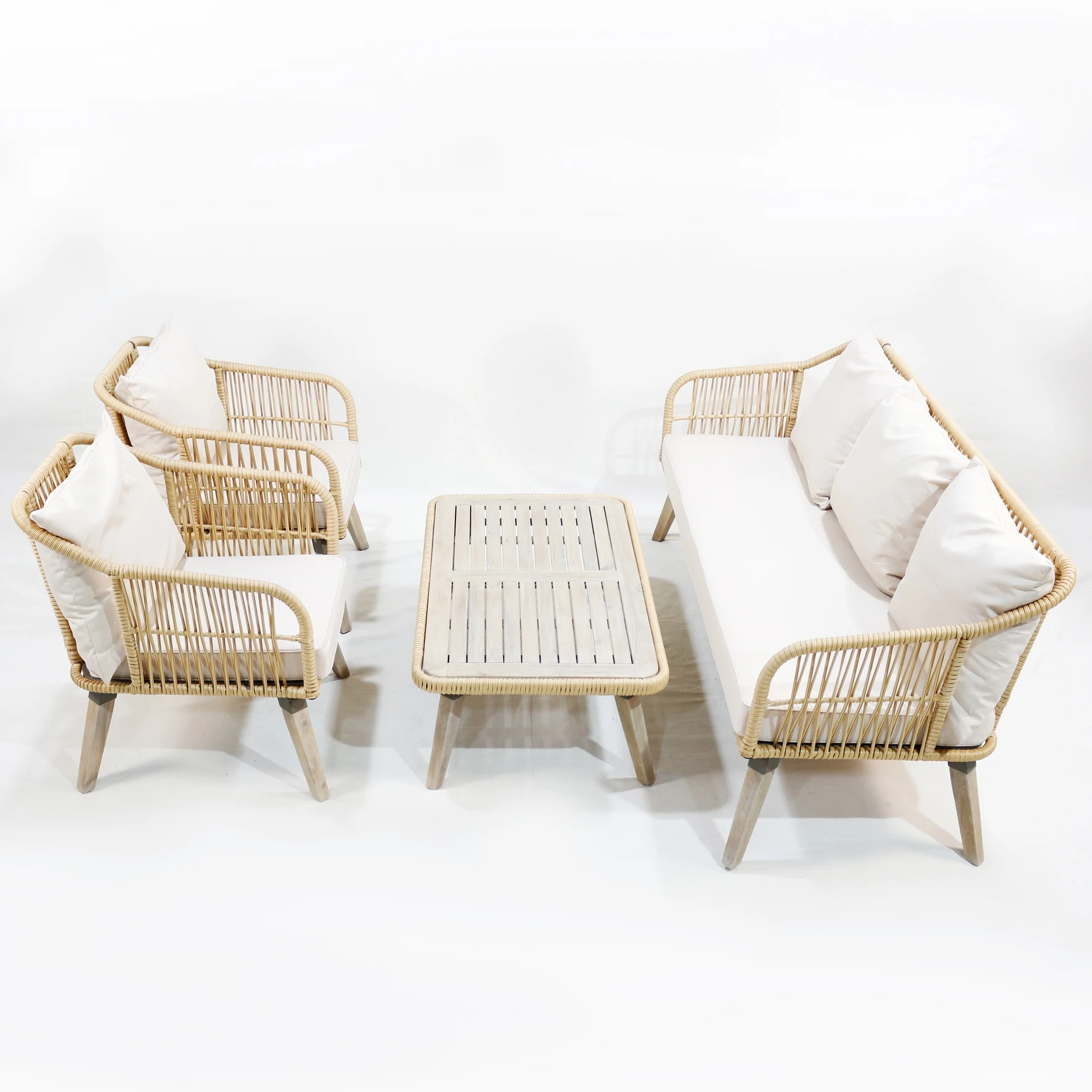 Заводские уличные стулья из ротанга с подушками идеально подходят для современной садовой