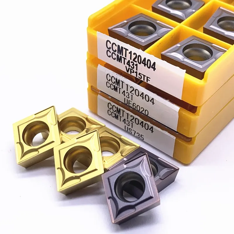 CCMT120404 VP15TF UE6020 US735 Carbide Inserts Cutter CNC Lathe Turning Tools For Metal Internal Turning Tool CCMT 120404