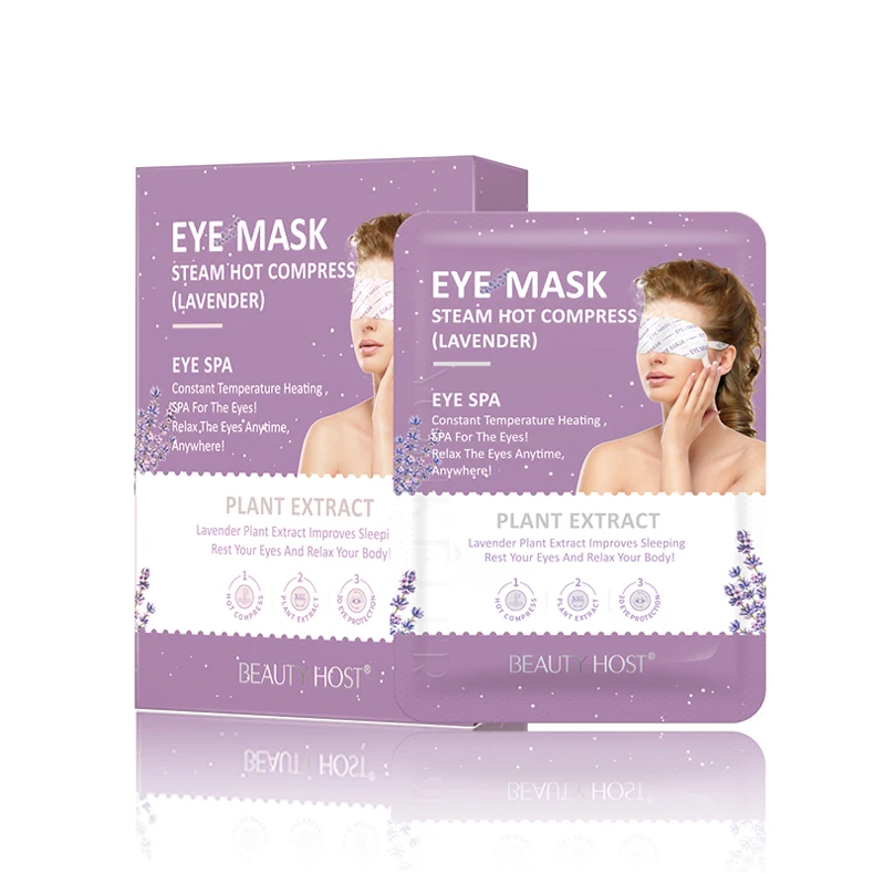 Sleeping Repairing Lavender Steam Eye Mask Organic Best Relax Remove Eye Pouch Moisturizing Relieve Fatigue Salon SPA Eye Care