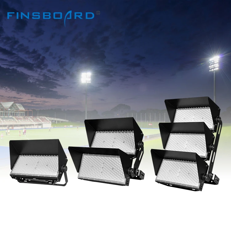 Outdoor Football Stadium Tennis Court Lighting Ip66 High Mast Light Floodlight 500w 1000w 1500w 2000w Led Stadium Flood Lights
