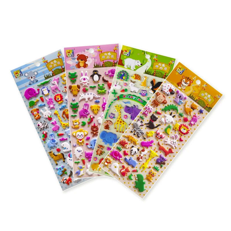 Favourite 3D Zebra and Monkey Decorative Stickers from the Zoo Collection