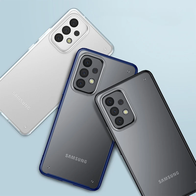 2 In 1 Rubber Plastic Wholesale Mobile Shockproof Crystal Clear Cellphone Case Protective Back Cover for Galaxy S22 Case for A73