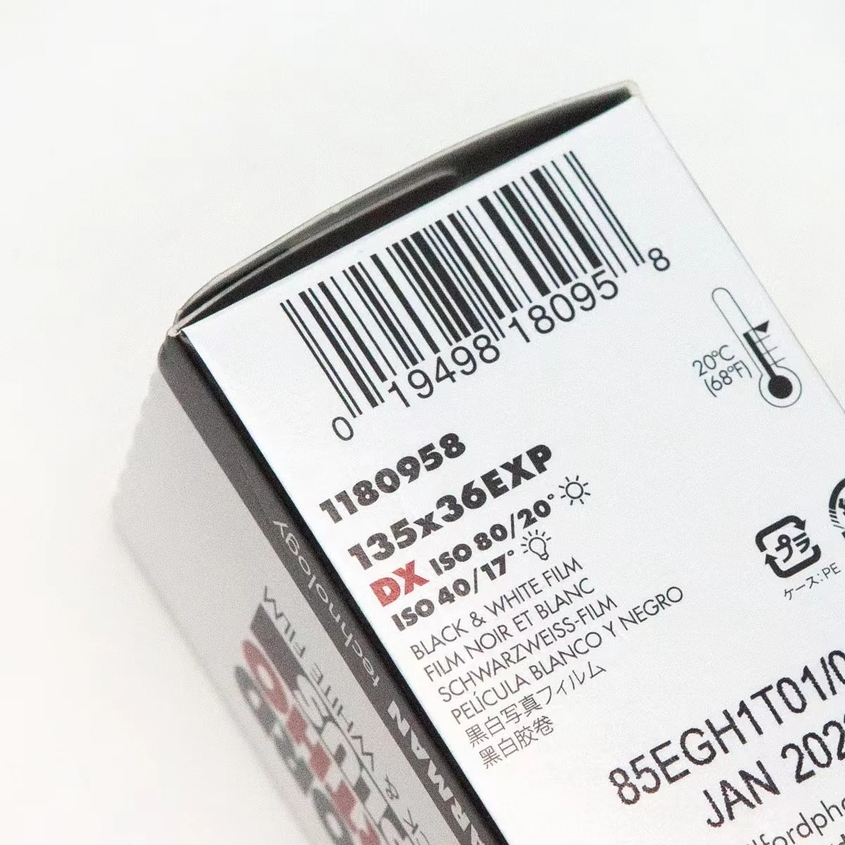 UK original ilford ORTHO80 black and white 135 colour separation film