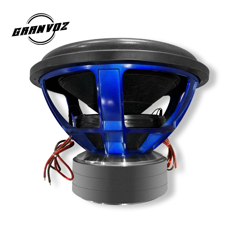 Professional Aluminium Basket Speaker 4 inch Voice Coil  18 inch RMS 4000W Dual 2 Ohms Car Subwoofer Speaker
