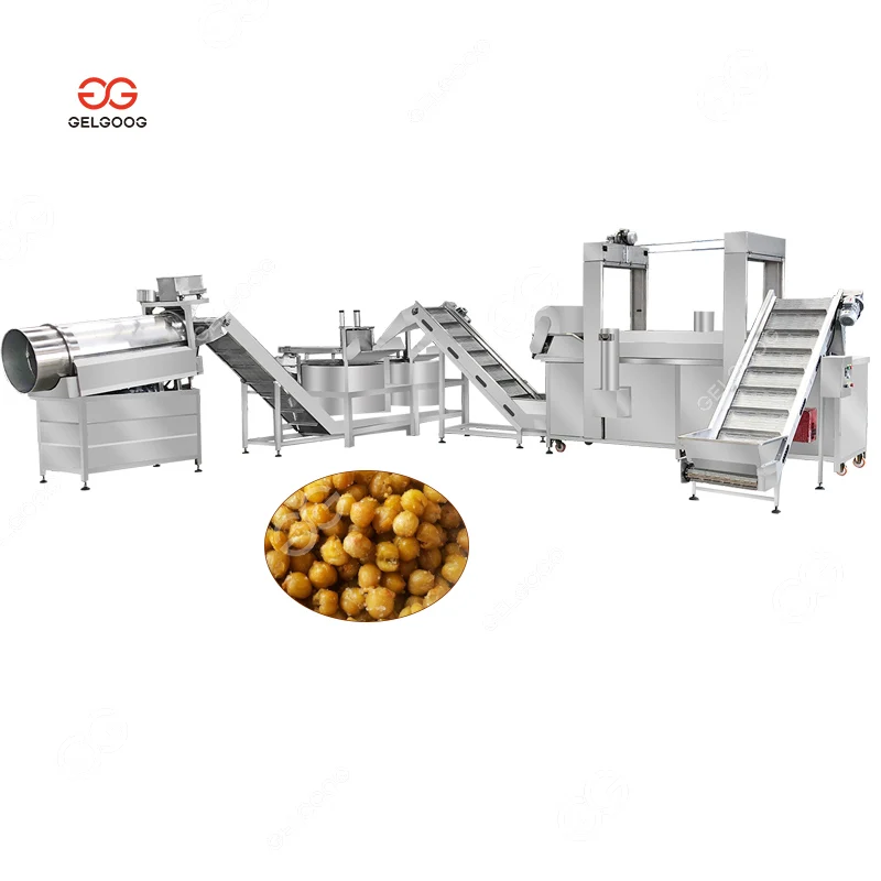 Gelgoog Industrial Automatic Nuts Fryer Production Line Sunflower Seeds Frying Machine