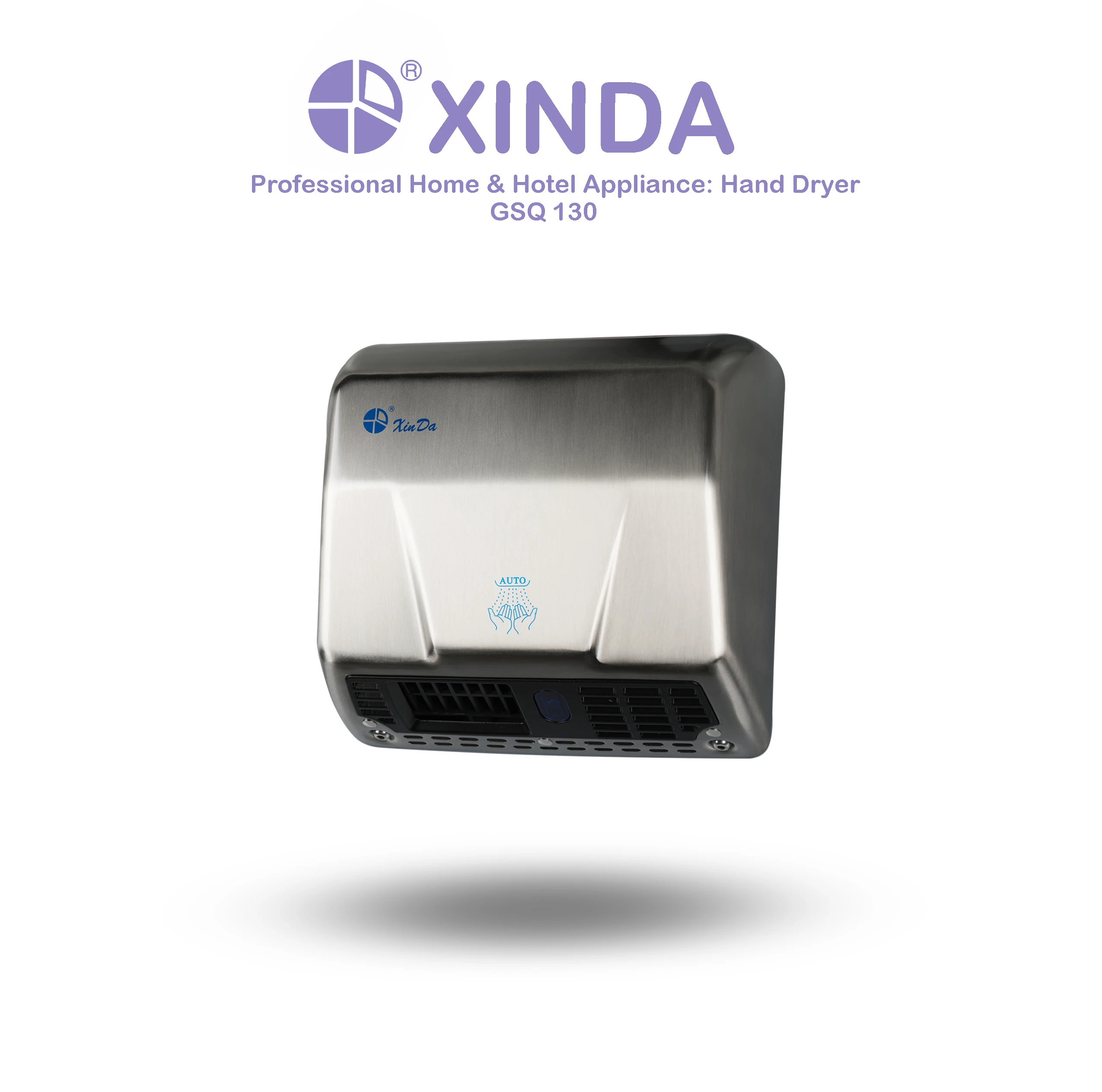 The XinDa GSQ130 Silver Muti color single jet hand dryer automatic induction battery operated hand dryer Hand Dryer
