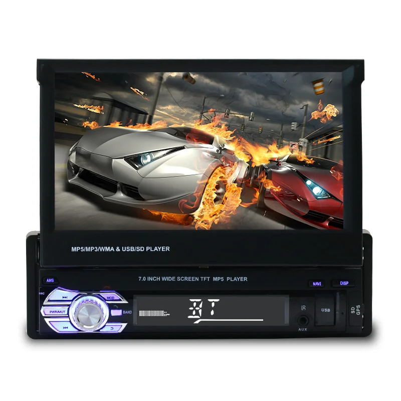 
Mirror Link 1 Din 7 inch 12V Car Stereo FM Radio MP4 MP5 Audio Player USB TF video touch screen with BT  (62415379975)