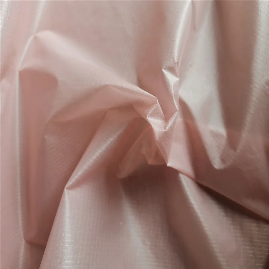 15d 0.15mm ripstop nylon waterproof pu silicone coated fabric for tents