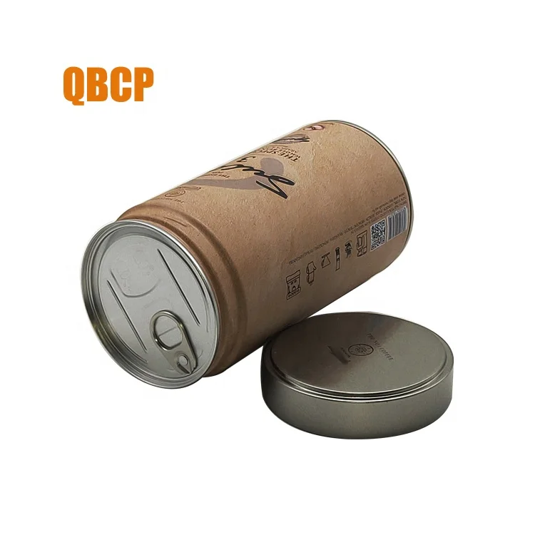 
custom coffee bean tin can with degassing valve 