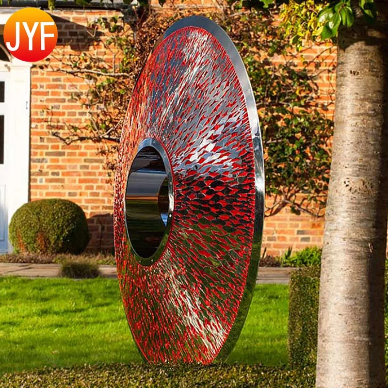 ZZ43 Outdoor Customized Mirror Polished Stainless Steel Modern Abstract Sculpture for Garden
