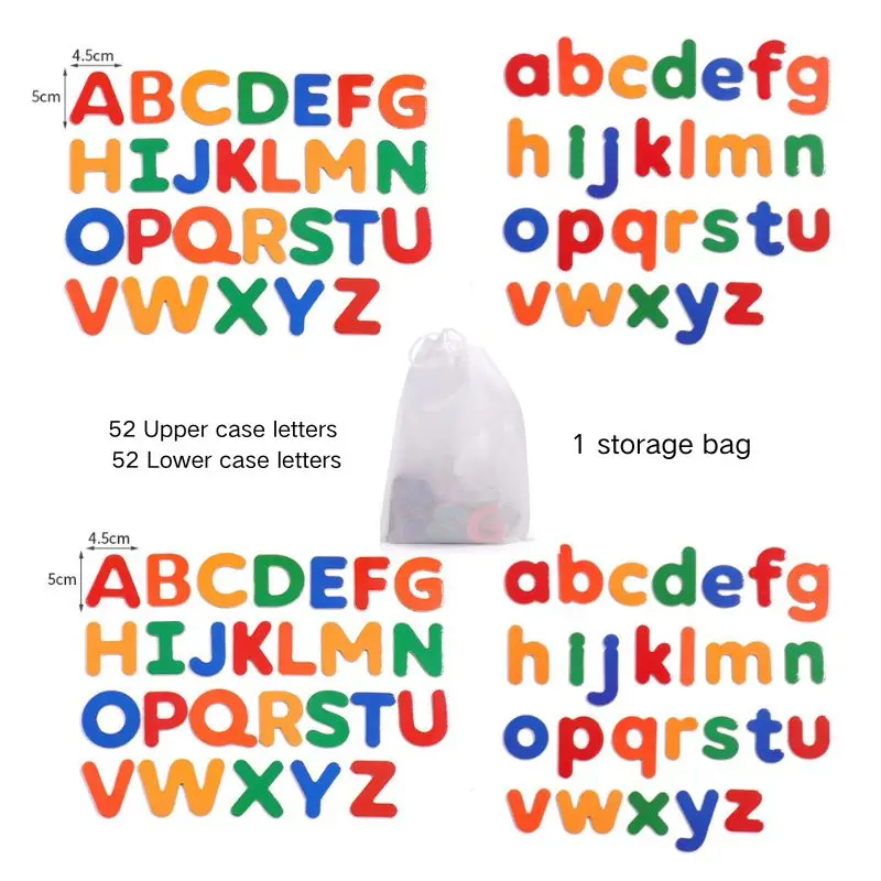 Customized Colorful Baby Learning English Matching Toy Educational Kids Magnetic Alphabet Letters Kit