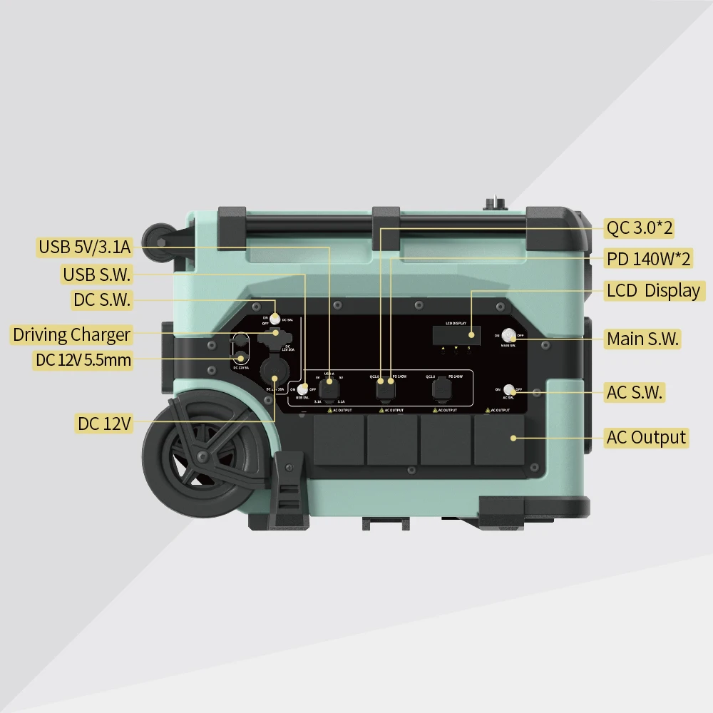 Multi Function 10000w portable power station off grid solar energy system solar generator 10000 watt