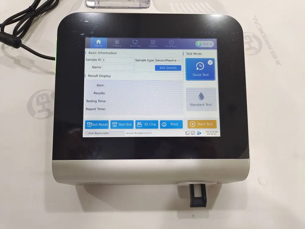 FS114 Touch Screen Wondfo Human Progesterone Analyzer Hormones Analyzer Immunofluorescence Detector