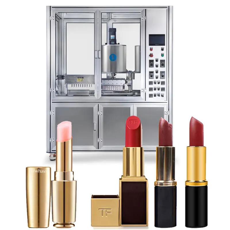 Полностью автоматическая машина для наполнения губной помады, упаковочная машина, оборудование для производства губной помады