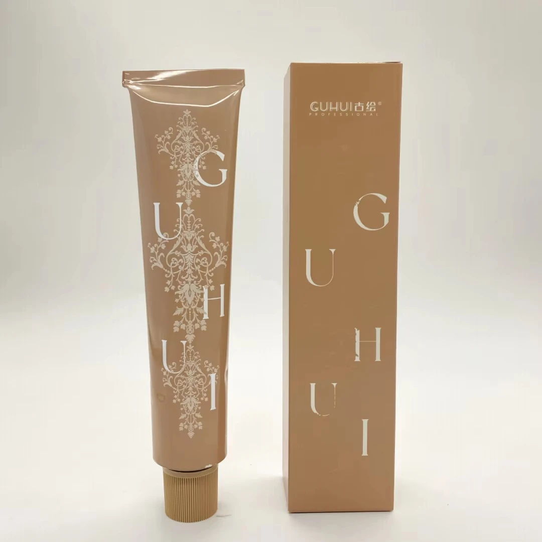 GUHUI OEM Professional Wide Palette Brown Series Hair Dye Colour Kit 100% Coverage Permanent Hair Color Cream Colorant 14 Shades