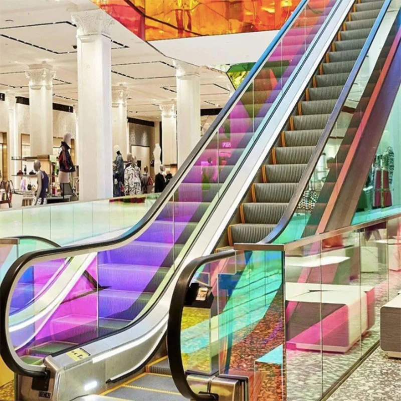 Радужная дихроическая пленка самоклеящаяся стеклянная Защитная отражающая Ослепительная для