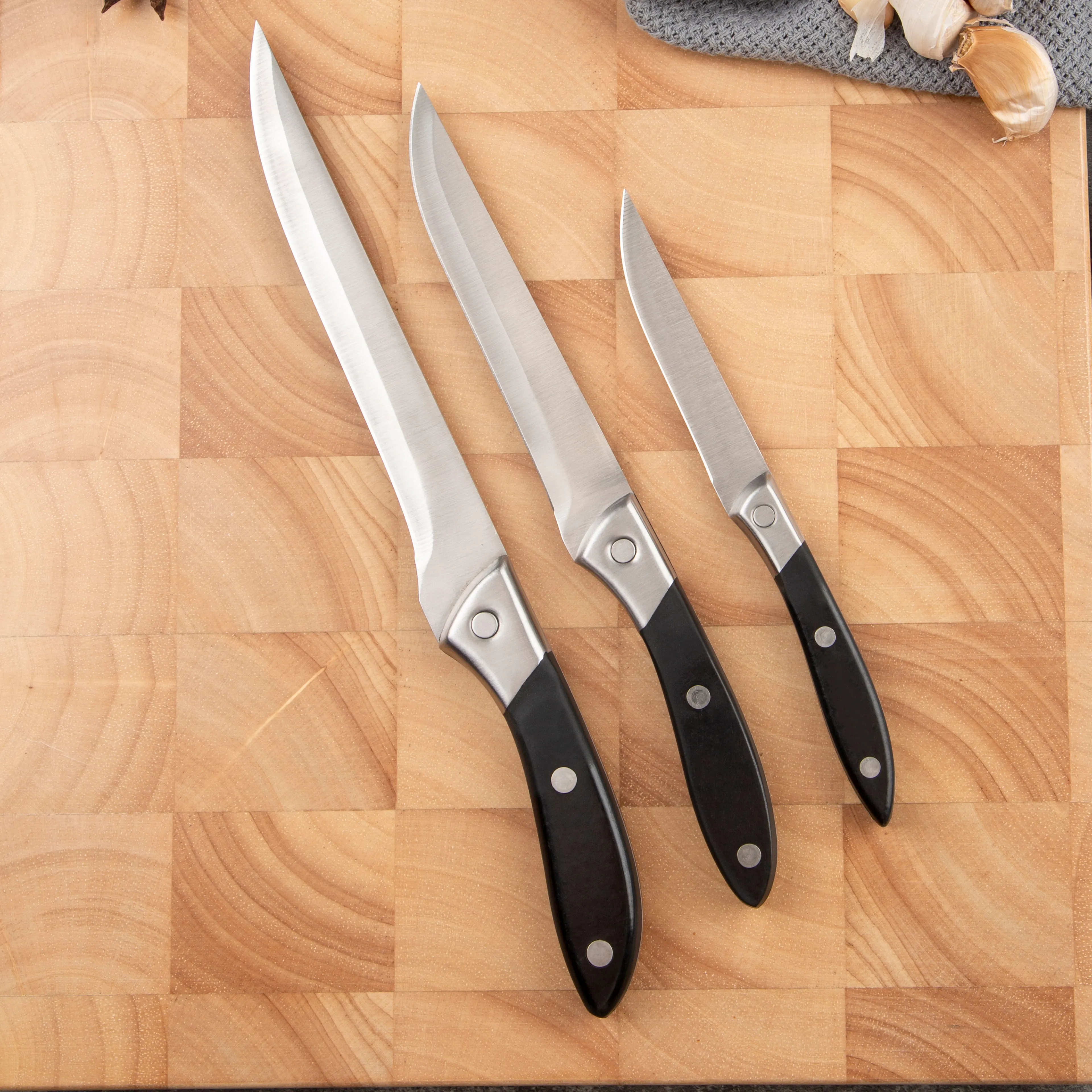 5 PCS Multi-Functional Kitchen Chef Knife Set New Stainless Steel Custom Logo Household Bone Fruit Paring Knife Made Steel Metal