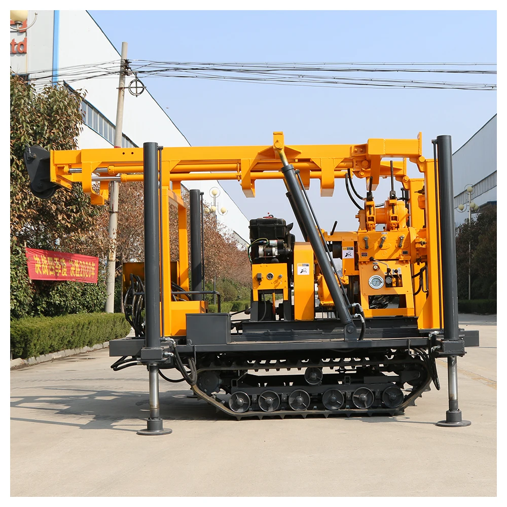 Hydraulic automatic lifting gantry tower diesel engine truck-mounted water well drilling rig