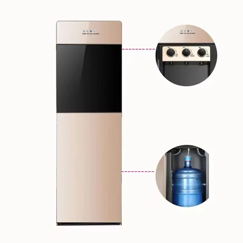 Cold and Hot Water Dispenser Processing Customized Vertical Household Water Dispenser Compression Refrigeration