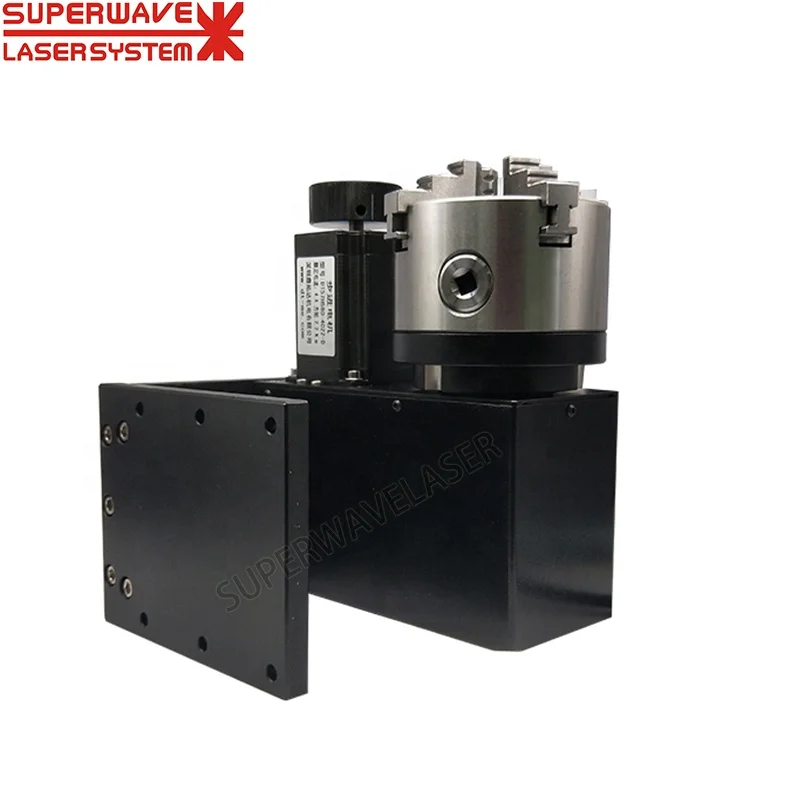 CNC 4th Axis Table Rotary Table With Chuck For Laser Welding Engraving