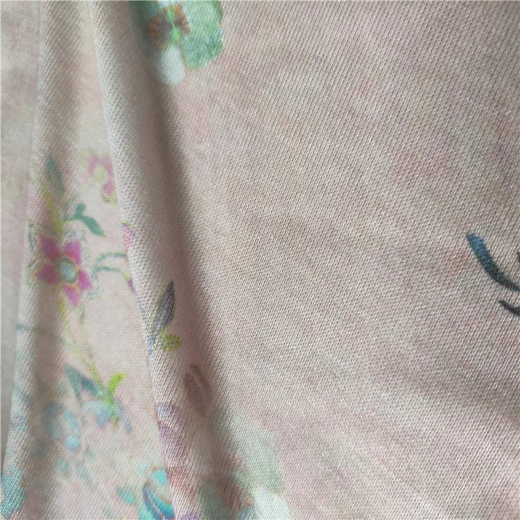 
Wholesale Custom Printed 100% Cotton Material Printing Floral Jersey Fabric 