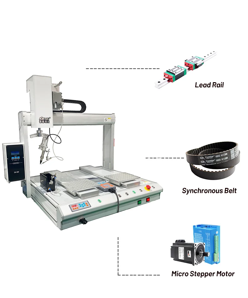 4 Axis Automation Desktop Smd Thermostat System Robotic Pcb Soldering Robot Soldering Machine Soldering Wire Automatic 3~5 Axis
