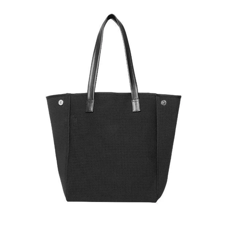 
2021 Wholesale fashion neoprene beach handbag waterproof neoprene totes with zip 