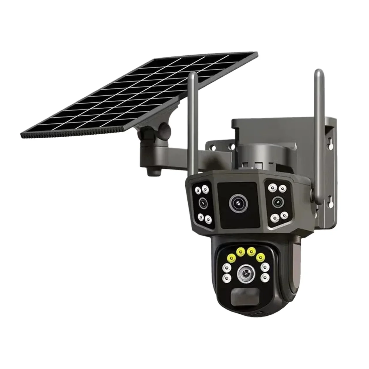 Senhuo CCTV 4K двойной объектив V380 беспроводной Wi Fi замкнутый контур ТВ 4G Sim наружная сеть безопасности Солнечная камера