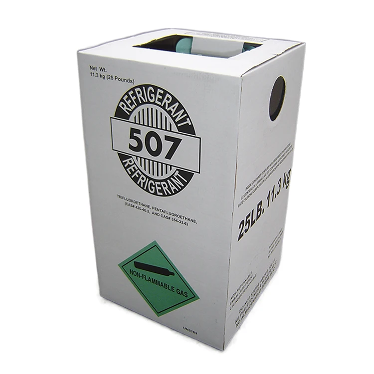 Wholesale New Product R507 99.9% Purity Cylinder 11.3kg Refrigerant Gas For Car Air Conditioner