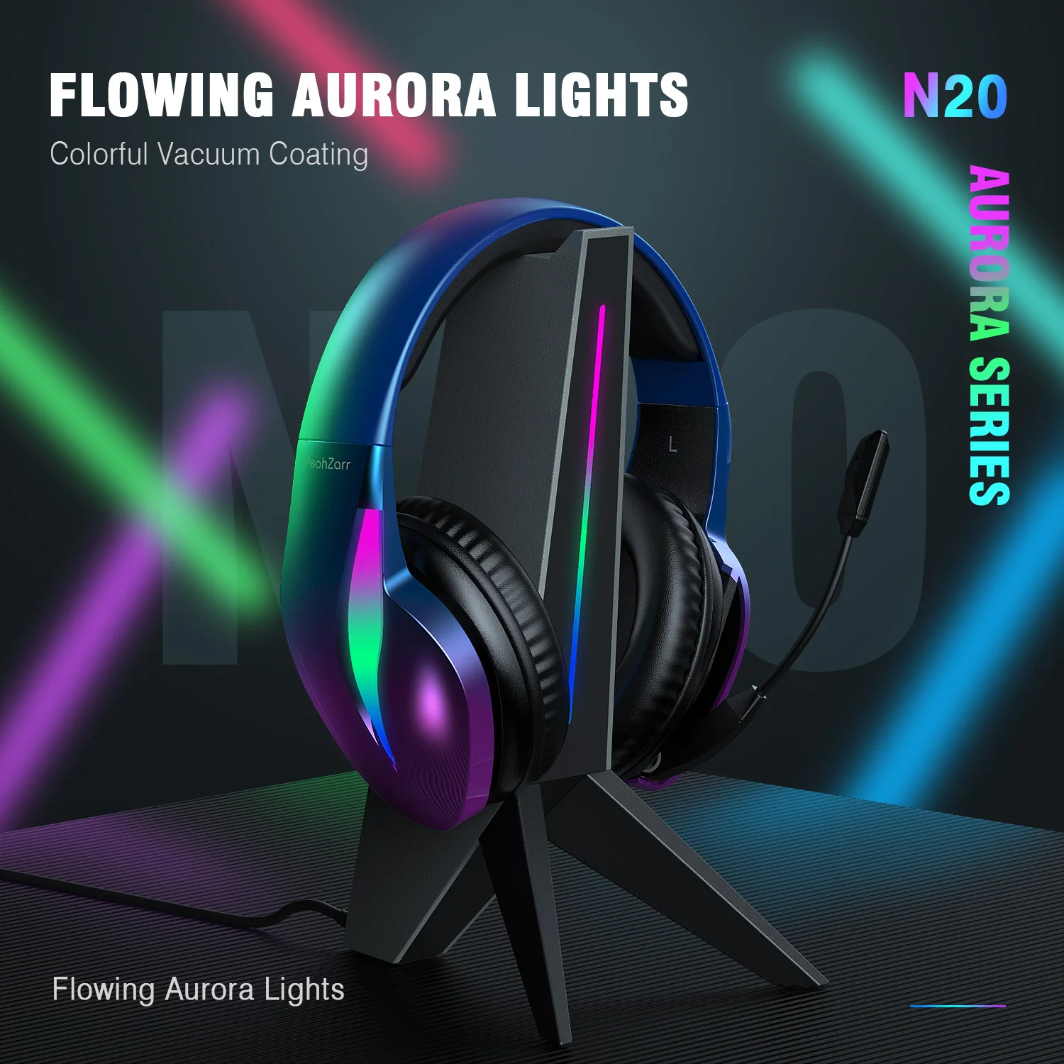 7.1 Surround Sound LED RGB Gamer Headphone with Microphone Crystal Clear Sound Headsets for Xbox PS4 PS5 Wired Gaming Headset