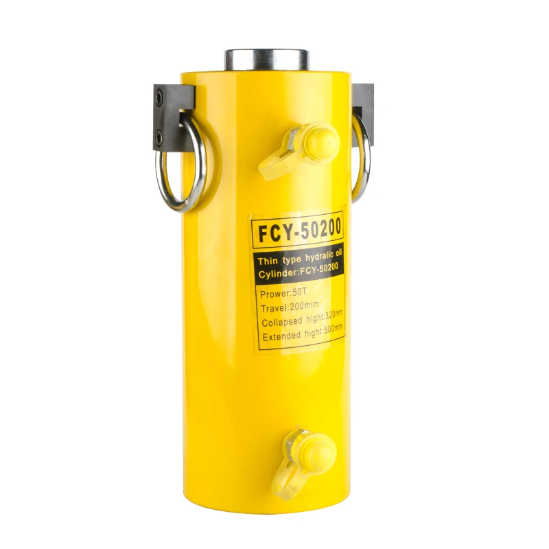 FCY-10250 Double Acting Hydraulic Cylinder Jack Bottle Hollow For Lifting