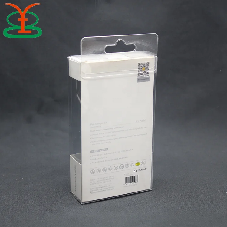 Transparent PVC Clear Plastic Box for Cell Phone Case Recycled Strawberry File Packaging with Embossing Blister Use