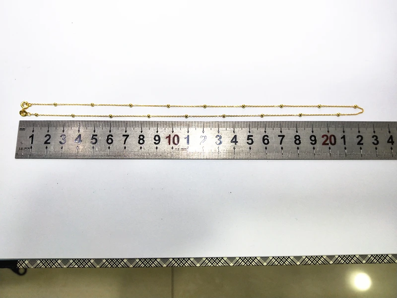 18K Gold Plated 925 Sterling Silver Chain Lava Bead Gold Plated Jewelry Cross Chain