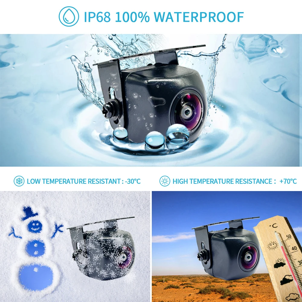 Factory Manufacturer Car Camera Reversing Aid Waterproof 720P/1080P 160 Degree Hidden Car Camera AHD Fish Eye Reverse Camera