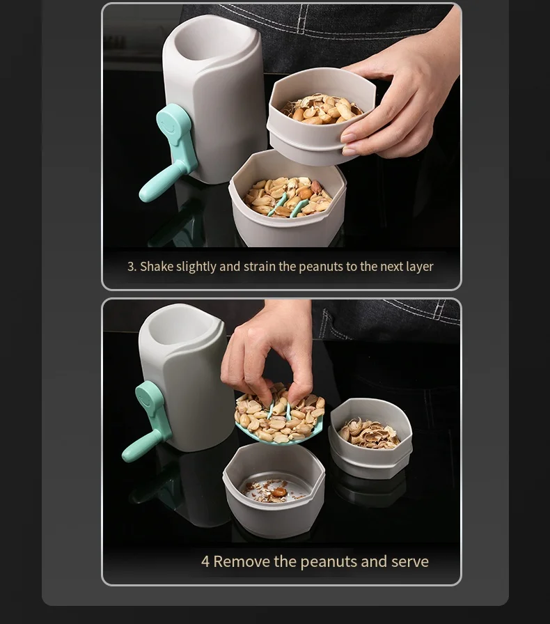 2024 Kitchen Tools Hand Crank For kitchen Manual Peanut Sheller Chestnut Cutter Sheller Pecan Walnut Opening Tool Pecan peeler