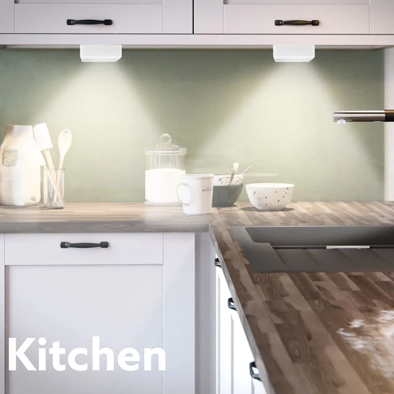  Горячая продажа 8Led под шкафом Led Шкаф Кухня Шайба шкаф огни для шкафа свет касания вкл/выкл переключатель DL2-1128A 4