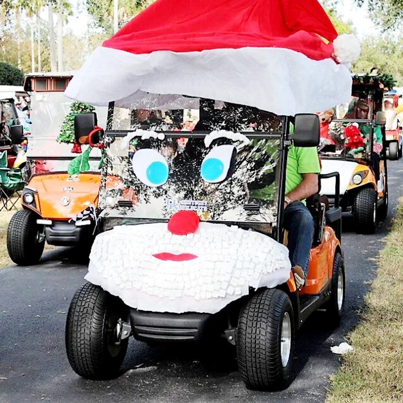 Merry Christmas 48V 2-4-6 Seater Electric Golf Cart Club Car Vehicle Buggy China off-Road Design with EEC DOT Gcc Certificate