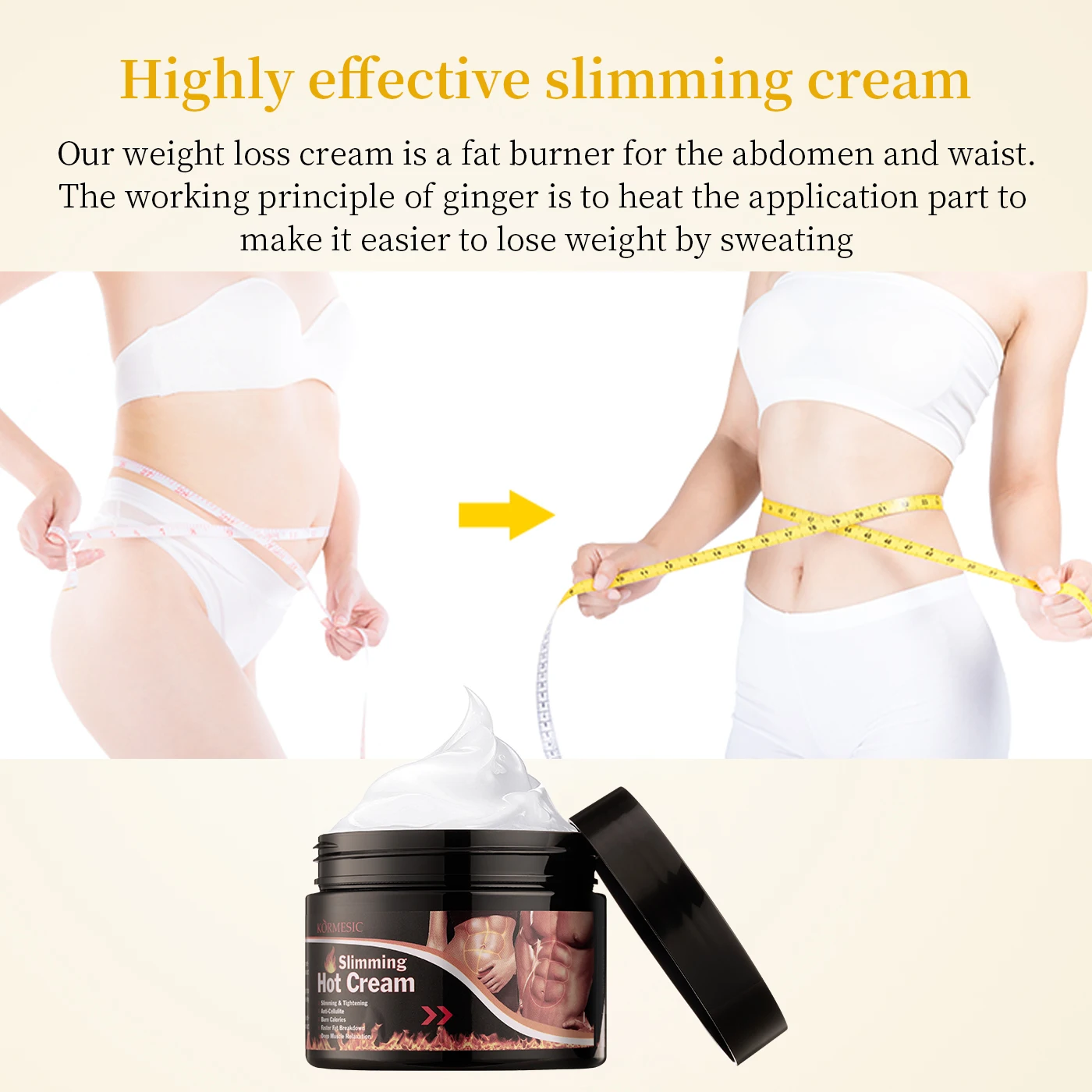 OEM ODM private label Body With Fat-Burning And Warming Effect Belly Fat Removal Slim Anti-Cellulite Slimming Cream