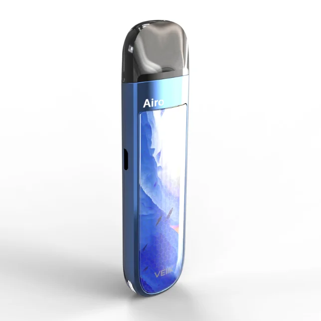 
Veiik AIRO Pod Kit 500mAh battery updated version 3D glass open pod system vape starter device match with 2pc 2ml refillable pod 