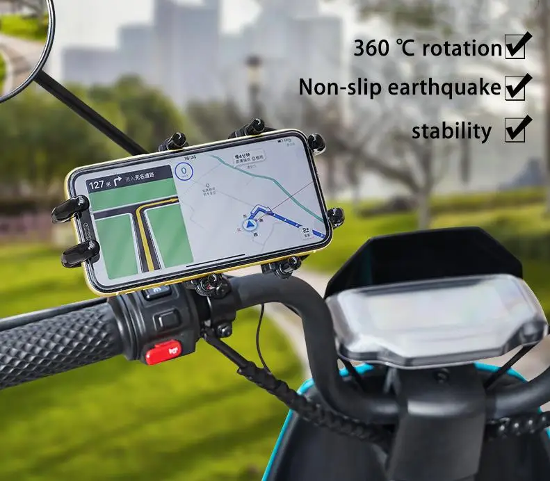 Motorcycle bicycle universal mobile phone navigation bracket spare parts